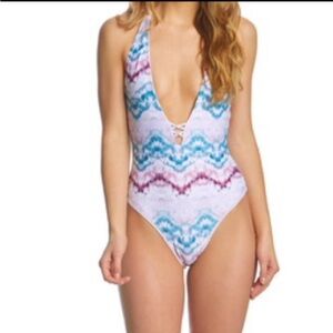 B. Swim Women's Makai Tie Dye Lush One Piece Swimsuit